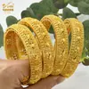 Oriente Médio Dubai pulseira de liga de cobre transfronteiriça venda quente pulseiras de areia dourada para mulheres fábrica de origem em estoque lote