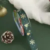 Fitas de Natal para atacado transfronteiriço, laços para DIY, embalagem de caixa de presente, fitas de cetim, flores, materiais de decoração para panificação
