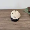 Gorra de Béisbol de Verano Estilo Coreano para Niños con Etiqueta en Inglés, Visera Corta, Unisex, Color Dopamina, Gorra de Protección Solar