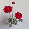 Flor de Loto Artificial Premium de 3 Cabezas, Modelo de Alta Gama para Habitación, Decoración para Sala de Estar del Hogar, Arreglo para Techo y Piso de Bodas en Hotel