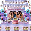 Amazon Katseye Grupo de Meninas Tema Festa de Aniversário Decoração Suprimentos Primeira Festa de Aniversário Utensílios de Mesa Faixa Bandeira