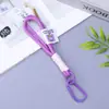 2026 Nuevo Modelo Etiqueta Tejida de Doble Capa Bloqueo de Color Correa para Teléfono Llavero de Mochila para Exteriores DIY Unidad Flash USB para Teléfono Accesorio Antiperdida