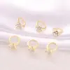Accesorios de joyería semiacabados al por mayor material metal diamante anillo colgante hecho a mano diy collar pulsera aretes colgante