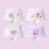 Calzones de algodón puro para niñas, transpirables, con diseño de caricaturas, tipo triángulo, para niñas jóvenes y mayores