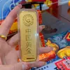 Enfeites de Barra de Ouro e Lingote de Ouro, Decorações Simuladas na Cor Dourada, Amostras para Exibição de Lojas e Bancos de Ouro, Adereços de Exibição, Atacado