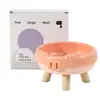 Forma de nariz de cerdo de fábrica tazón alto para mascotas Macarrón protección del cuello cuenco de comida para gatos antideslizante anti-golpes tazón para perros venta al por mayor
