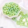 3-8mm ABS Iridescente Perfurado Pérola Artificial Redonda Contas Soltas Artesanal DIY Acessórios Macaron Caixa de Maquiagem Enchimento de Contas