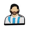 Messi PVC Borracha Macia Acessórios Crocs Flor DIY Artesanal Capa de Celular Patch Futebol Acessórios Crocs Fivela de Sapato Lote