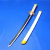 Cuchillo de Madera Corto de Bambú Versión Infantil de Tanjiro Demon Slayer: Kimetsu No Yaiba Pilar de la Llama Kyojuro Rengoku Mi Esposa Cuchillo de Madera Sin Filo