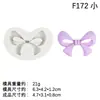 Moldes de Silicone em Formato de Laço Grandes, Médios e Pequenos para Argila, Enfeites de Resina, Ímãs de Geladeira, Decorações de Bolo com Fondant