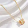 Colar Versátil da Moda Leve Luxo Estilo Coreano Elegante Zircônia Cravejado com Diamantes Corrente da Clavícula Pingente Estilo Japonês e Coreano Feminino