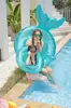 Flotador de natación para niños estilo coreano con lentejuelas y concha, con respaldo engrosado, flotador de natación moderno, flotador para axilas para niños