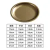 Plato Redondo de Acero Inoxidable Estilo Coreano, Plato para Hot Pot, Plato para Barbacoa, Plato Plano Bajo, Plato para Carne, Plato para Huesos de Restaurante