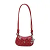 Bolso Sencillo de Lunares para Mujer 2026 Nueva Moda Bolso Nube Plegado Bolso Cruzado de Cadena de Moda Primavera