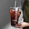 Copo de vidro para atacado com copo de palito copo para beber meninas copo de escritório grande capacidade copo de café copo para bebida gelada de verão leite