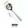 Cuchara de Sopa de Acero Inoxidable 304, Cuchara Engrosada, Juego para Cocina de Hotel y Hogar, Cucharón de Sopa con Mango Largo y Cabeza Grande, Cuchara para Hot Pot