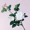 Rosas Simuladas com Toque de Luxo, Flores Artificiais Realistas para Paisagismo e Decoração, Materiais Florais para Casamento, Flores Artificiais de Rosa para Casamento, Atacado de Arte Floral