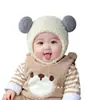 Gorro de Bebé Otoño e Invierno Lindo Súper Lindo Gorro con Protección para las Orejas Engrosado y Cálido para Bebé y Niño Pequeño Gorro de Punto tipo Pullover Resistente al Viento para Exteriores
