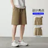 Shorts de verano transpirables versátiles de marca juvenil moderna con sensación fresca para hombre