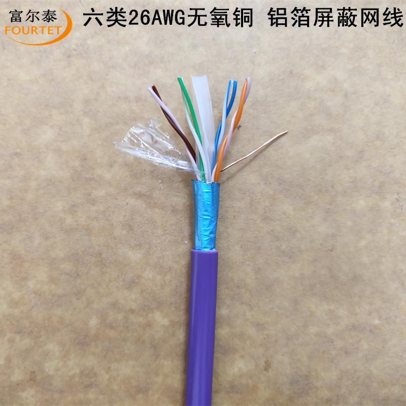 六类26AWG无氧铜 铝箔屏蔽网线1.jpg