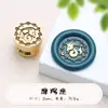 Carimbo de Selo de Cera Série Doze Signos 15mm Escorpião Peixes Libra Câncer Cabeça de Cobre Design Exclusivo Zodiacal Feito à Mão