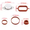 Adecuado para motor diésel serie BMW 35 aletas de remolino vortex kit de reparación de eliminación anillo perfilado aleta de 33 mm 22 mm