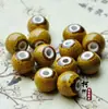 Accesorios de joyería DIY, cuentas de cerámica, cuentas sueltas, pulsera de material tejido, cuentas de 12 mm, estilo retro