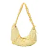 Bolsa Plissada de Nylon Transfronteiriça para Mulheres, Grande Capacidade, Novo Modelo 2026, Estilo Coreano Casual, Bolsa Transversal de Nicho, Bolsa Dumpling para o Dia a Dia