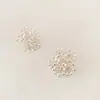 Pendientes de Fuegos Artificiales Vintage de Nueva Moda Francesa Incrustados con Diamantes Cobre Chapado en Oro Real Aguja de Plata 925 Pendientes Elegantes de Verano para Todo