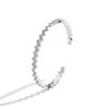 Pulsera Nueva de Aliexpress con Ondas de Agua con Incrustaciones de Diamantes para Mujer, Abertura Moderna Personalizada, Pulsera Versátil Ajustable de Alta Congelación