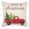Nueva Funda de Cojín Navideño Estilo Transfronterizo Amazon Impresa a una Cara Fiesta Festiva Cojín Navideño Se Puede Hacer con tu Diseño