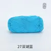 Fio de Algodão Leite 5 Fios Xuefei'Er, Macio e Liso na Cor, Fio Médio-Grosso para Crochê DIY, Fio Girado e Tecido à Mão