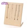 Exhibidor de collar de lino con puntos, estante para joyas, exhibidor de pulseras y colgantes, accesorios de exhibición de joyería de mostrador