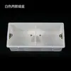 Caixa de Montagem para Interruptor e Tomada Duplo Triplo Oculto Tipo Pvc86 5cm Base Dupla ou Tripla Pré-instalada Caixa de Junção de Embutir