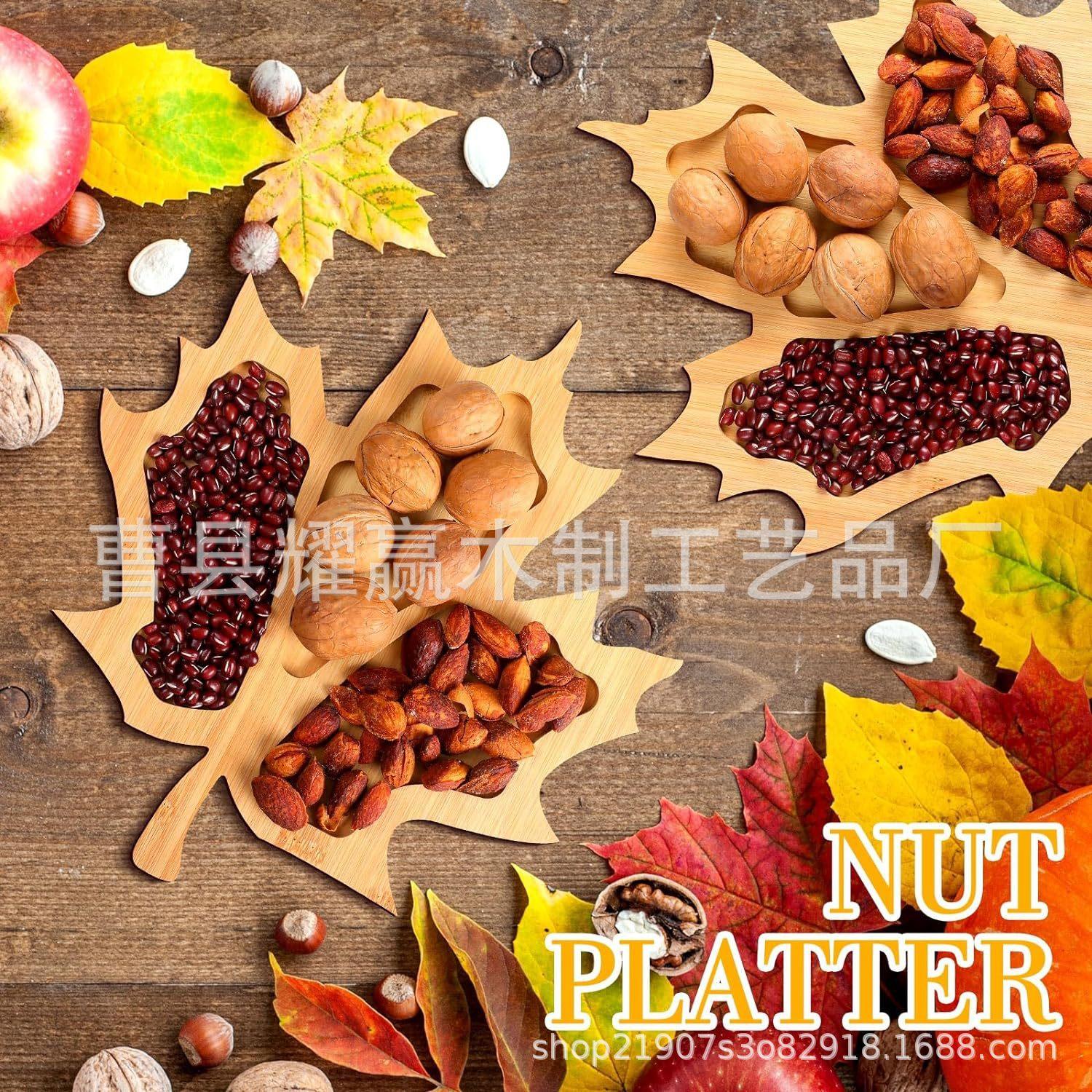 木制餐盘新款不规则托盘 点心水果盘万圣节奶酪板 派对水果装饰