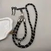 Lanyard Largo Diagonal Dos en Uno para Teléfono Móvil Transfronterizo Desmontable para Muñeca Exterior Antiperdida Hebilla Metálica Empalme de Cuerda de Seguridad