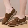 Zapatos de trabajo planos antideslizantes de moda de primavera nuevos para mujer estilo Pekín antiguo para mediana edad y mayores, zapatos de madre