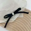 Grampo de Cabelo Retangular Brilhante com Strass Rosa e Laço Rosa Estilo Novo Coreano, Tiara Doce Estilo Fada, Presilha de Cabelo, Acessório para Cabelo para Fios Soltos