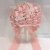 120 produtos de casamento noiva de casamento dama de honra segurando flor rosa simulação segurando flor casamento mori buquê flor de seda