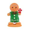 Adornos Navideños de Hombre de Jengibre de Resina Transfronterizos Regalos Navideños para Niños Manualidades de Resina Decoración Navideña para Ventana del Hogar