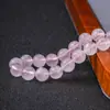 7A Moissanita Natural Cristal Rosa Starlight Cadena Completa Cuentas Sueltas Accesorios Pulsera de Cuentas de Cristal Rosa Girly Pulsera Accesorios