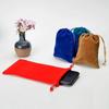 Calças de Bolso com Aba de Veludo Toalha Esportiva Embalagem para Instrumento de Beleza Armazenamento de Joias Relógio Caneta Bolsa de Botão de Pressão Veludo