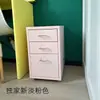 Armario de almacenamiento de hierro forjado sala de estar dormitorio niña gabinete de cajones multicapa niña lindo tocador combinación de armario de almacenamiento de pie