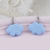 Brincos transfronteiriços AliExpress Macaron Cloud Letras de resina Multi-color Ear Hook Ear Pin Acessórios de uso diário