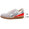 Zapatos de Entrenamiento Moral Plateados para Mujer, Nuevos Zapatos Casuales de Cuero Genuino con Bloques de Color con Aumento de Altura Oculto, Tenis Blancos Planos con Cordones, Zapatos de Skate, Zapatos de Forrest Gump