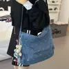 Bolso de Mezclilla para Mujer 2025 Nuevo de Moda Versátil Bolso de Hombro Bolso Tote de Gran Capacidad Bolso Cruzado Clase Ruiying