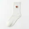 Calcetines Blancos para Mujer para Combinar con Zapatos Pequeños de Cuero, Calcetines de Algodón Puro de Media Pantorrilla, Estilo Delgado de Verano, Calcetines Lindos con Volantes de Encaje, Longitud de Media Pantorrilla