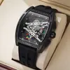 Barril de Vino Richard Hollow Moda Reloj para Hombre Reloj para Hombre Correa de Silicona Reloj de Pulsera Reloj de Cuarzo Al por Mayor