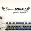 Pegatinas de pared autoadhesivas para ensayo en español transfronterizas pegatinas de decoración de habitación de sala de estar dormitorio pared de fondo ZN3300Q