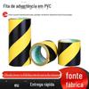 Fita de aviso preta e amarela atacado fita de marcação zebrada fita de fio terra resistente ao desgaste aviso de tráfego fita de logotipo de construção